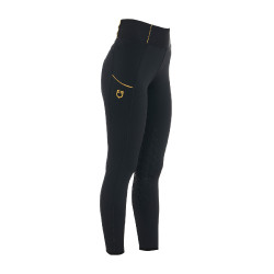 Leggings da donna Equestro leggeri a taglio slim Nero