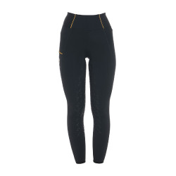 Leggings da donna Equestro leggeri a taglio slim Nero