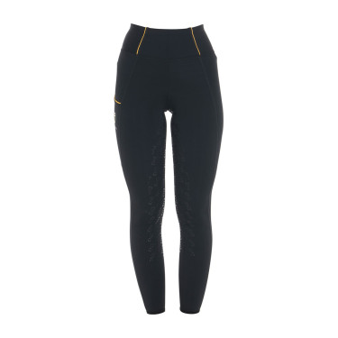 Leggings da donna Equestro leggeri a taglio slim Nero