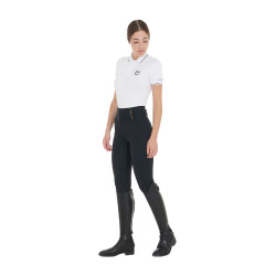 Leggings da donna Equestro leggeri a taglio slim Nero