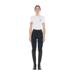 Leggings da donna Equestro leggeri a taglio slim Nero