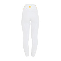 Leggings da donna Equestro leggeri a taglio slim Bianco