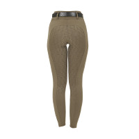 Leggings da donna Equestro a vita alta con passanti per cintura Noce Marrone Leggings da donna Equestro a vita alta con passanti per cintura Noce Marrone