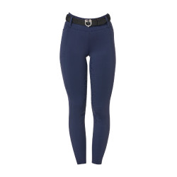 Leggings da donna Equestro a vita alta con passanti per cintura Blazer marine Blu marino