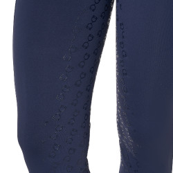 Leggings da donna Equestro a vita alta con passanti per cintura Blazer marine Blu marino
