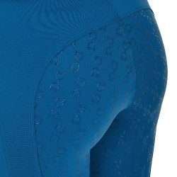Leggings da donna Equestro a vita alta con passanti per cintura Corallo blu Leggings da donna Equestro a vita alta con passanti per cintura Corallo blu