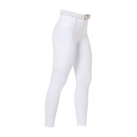 Leggings da donna Equestro a vita alta con passanti per cintura Bianco