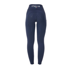Leggings donna Equestro x FISE full grip taglio slim Blazer marine Blu marino