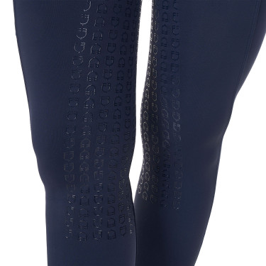 Leggings donna Equestro x FISE full grip taglio slim Blazer marine Blu marino