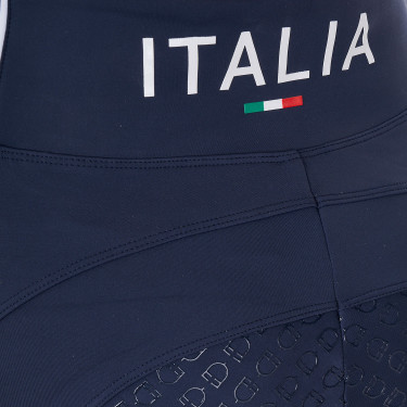 Leggings donna Equestro x FISE full grip taglio slim Blazer marine Blu marino