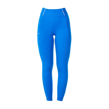 Leggings donna Equestro x FISE full grip taglio slim Blu di Savoia