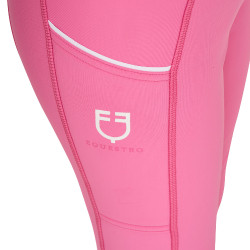 Leggings da ragazza Equestro foderati in pile Rosa castello