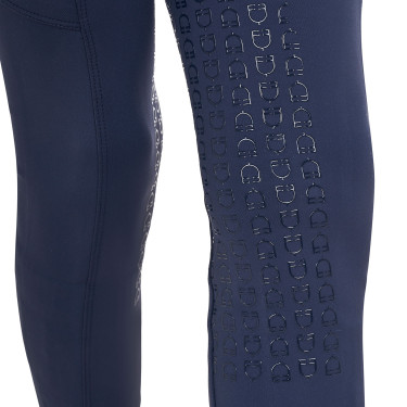 Leggings da ragazza Equestro x FISE full grip taglio slim Blazer marine Blu marino