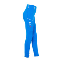 Leggings da ragazza Equestro x FISE full grip taglio slim Blu di Savoia