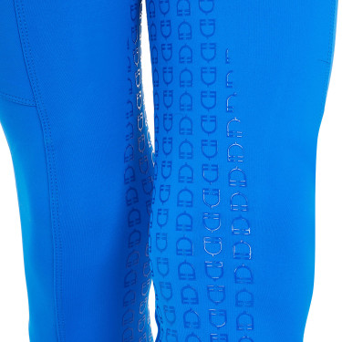 Leggings da ragazza Equestro x FISE full grip taglio slim Blu di Savoia Leggings da ragazza Equestro x FISE full grip taglio slim Blu di Savoia