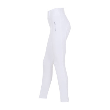 Leggings da ragazza Equestro x FISE full grip taglio slim Bianco Leggings da ragazza Equestro x FISE full grip taglio slim Bianco