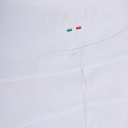Leggings da ragazza Equestro x FISE full grip taglio slim Bianco Leggings da ragazza Equestro x FISE full grip taglio slim Bianco