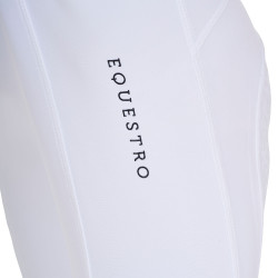 Leggings da ragazza Equestro x FISE full grip taglio slim Bianco Leggings da ragazza Equestro x FISE full grip taglio slim Bianco