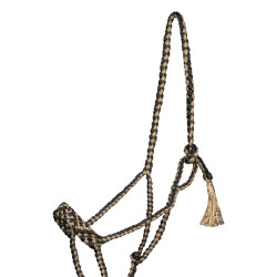 Capezza in corda Pool’s a naso largo con lunghina Nero / beige