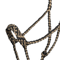 Capezza in corda Pool’s a naso largo con lunghina Nero / beige