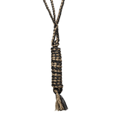 Capezza in corda Pool’s a naso largo con lunghina Nero / beige