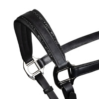 Capezzina in cuoio Equestro anatomica Diamond Nero