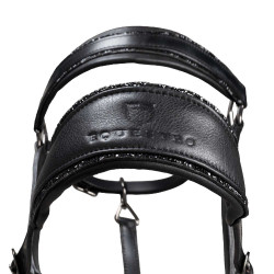 Capezzina in cuoio Equestro anatomica Diamond Nero