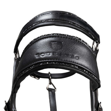 Capezzina in cuoio Equestro anatomica Diamond Nero