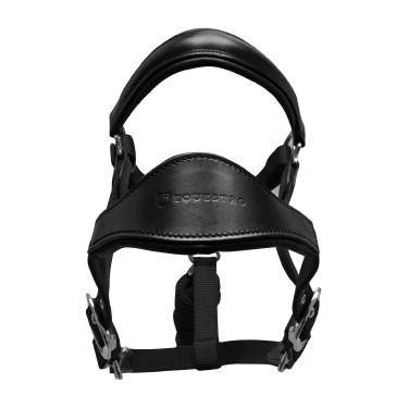 Capezzina ergonomica Equestro con inserti in pelle Nero / nero Capezzina ergonomica Equestro con inserti in pelle Nero / nero