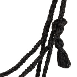 Capezzina in mohair Pool’s motivo Diamond Nero / grigio