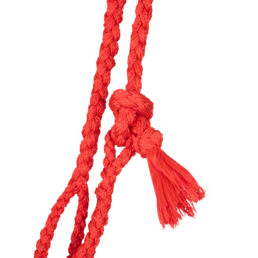 Capezzina in mohair Pool’s motivo Diamond Rosso / beige