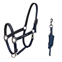 Capezzine Equestro x FISE foderate e regolabili Blazer marine Blu marino Capezzine Equestro x FISE foderate e regolabili Blazer marine Blu marino