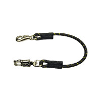 Lunga di attacco elastica Umbria Equitazione con doppio moschettone Nero Lunga di attacco elastica Umbria Equitazione con doppio moschettone Nero