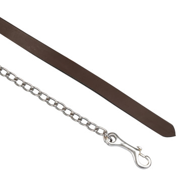 Longhina in pelle Pool’s con catena Olio scuro Marrone