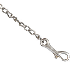 Longhina in pelle Pool’s con catena Olio scuro Marrone