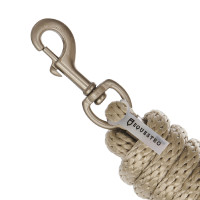 Lunga Equestro con moschettone satinato resistente Beige Lunga Equestro con moschettone satinato resistente Beige