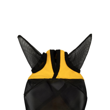 Maschera anti-mosche Equestro con logo frontale Giallo