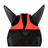 Maschera anti-mosche Equestro con logo frontale Granatina Rosso