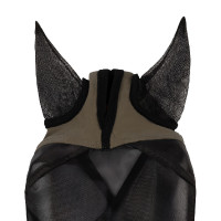 Maschera anti-mosche Equestro con logo frontale Noce Marrone