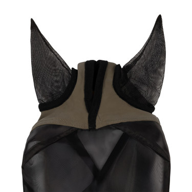 Maschera anti-mosche Equestro con logo frontale Noce Marrone Maschera anti-mosche Equestro con logo frontale Noce Marrone