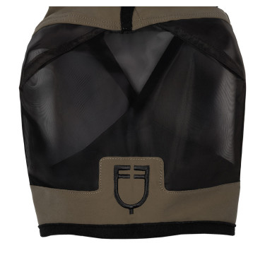 Maschera anti-mosche Equestro con logo frontale Noce Marrone Maschera anti-mosche Equestro con logo frontale Noce Marrone