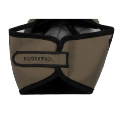 Maschera anti-mosche Equestro con logo frontale Noce Marrone Maschera anti-mosche Equestro con logo frontale Noce Marrone