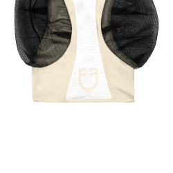 Maschera antimosche Equestro bicolore in mesh After Glow / bianco brillante