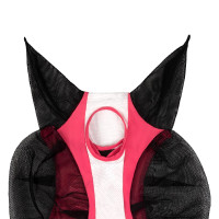 Maschera antimosche Equestro bicolore in mesh After Glow / bianco brillante
