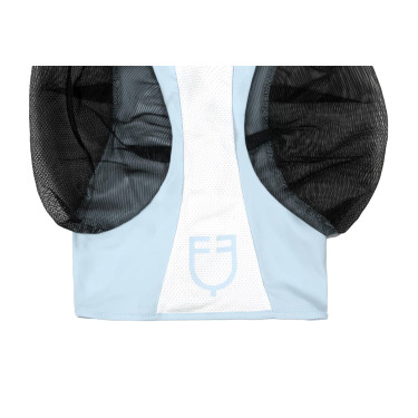 Maschera antimosche Equestro bicolore in mesh Omphalodes / bianco brillante