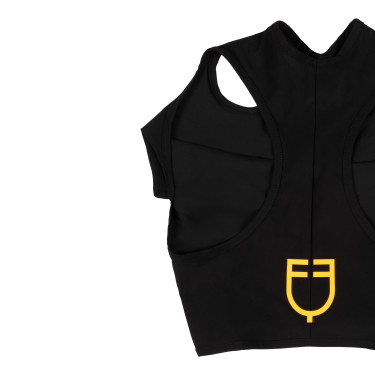 Maschera antimosche Equestro in elastan senza orecchie con rete per gli occhi Nero