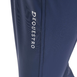 Pantaloni da equitazione unisex per bambini Equestro x FISE con grip al ginocchio Blazer marine Blu marino