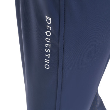 Pantaloni da equitazione unisex per bambini Equestro x FISE con grip al ginocchio Blazer marine Blu marino