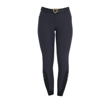 Pantaloni da equitazione da donna Equestro full grip a vita alta foderati in pile Blazer marine Blu marino Pantaloni da equitazione da donna Equestro full grip a vita alta foderati in pile Blazer marine Blu marino