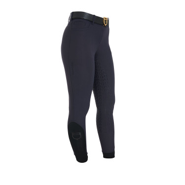 Pantaloni da equitazione da donna Equestro full grip a vita alta foderati in pile Blazer marine Blu marino Pantaloni da equitazione da donna Equestro full grip a vita alta foderati in pile Blazer marine Blu marino